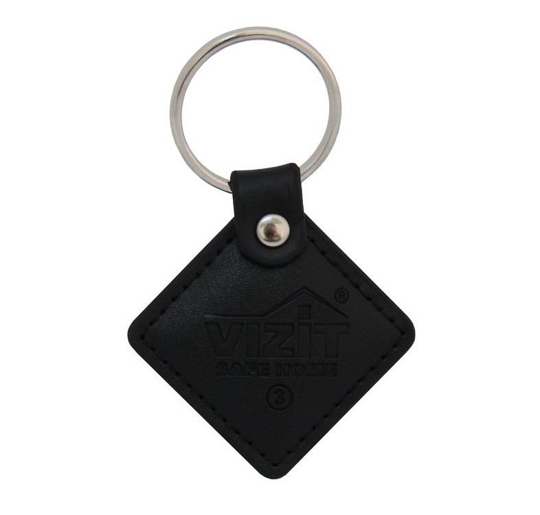 VIZIT-RF2.2 (Black), брелок proximity кожаный