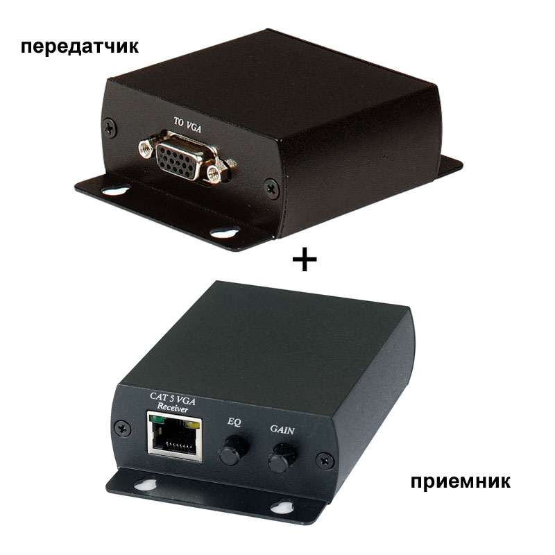 TTA111VGA, комплект активный приемник + активный передатчик VGA-видеосигнала