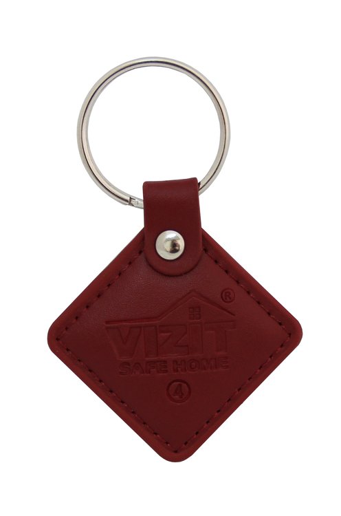 VIZIT-RF2.2 (Red), брелок proximity кожаный
