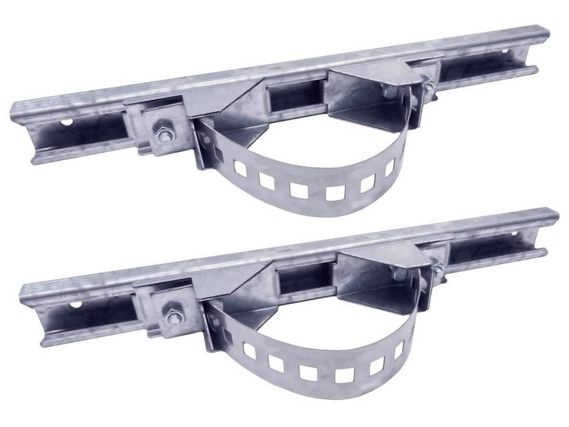 Крепление ТШ на опору, кронштейн столбовой