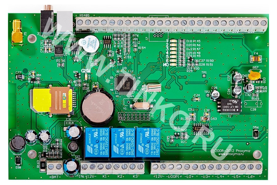 S632-2GSM-BS (плата), устройство оконечное объектовое приемно-контрольное c GSM коммуникатором