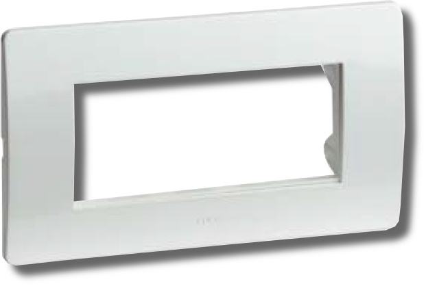 Рамка на 4 модуля, белая, Brava (75011W)