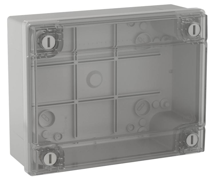 Коробка ответвительная с гладкими стенками и прозрачной крышкой, IP56, 380х300х120 (54420)