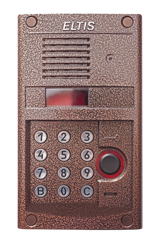 DP400-RD24 (медь), блок вызова домофона