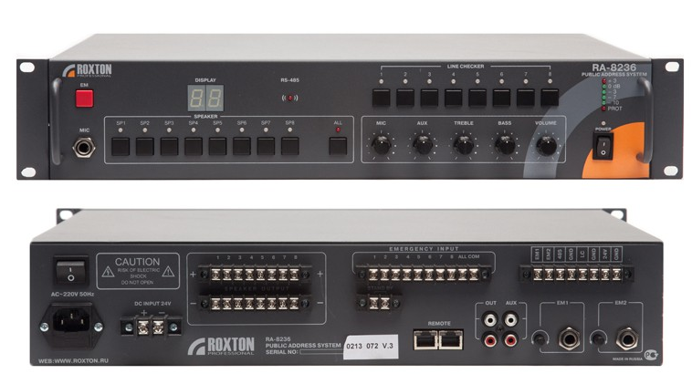 RA-8236, усилитель комбинированный, 360 Вт