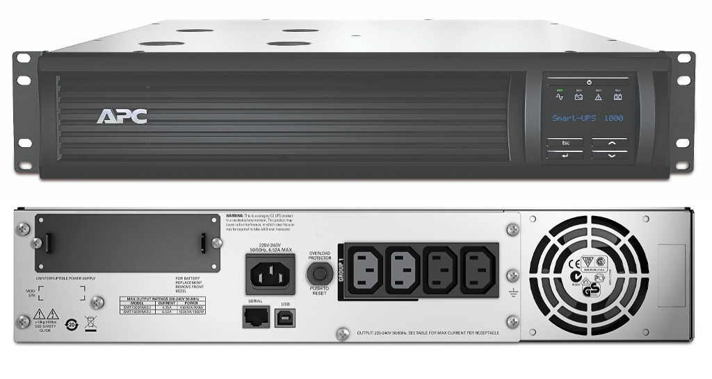 SMT1000RMI2U APC Smart-UPS 1000 ВА, источник бесперебойного питания