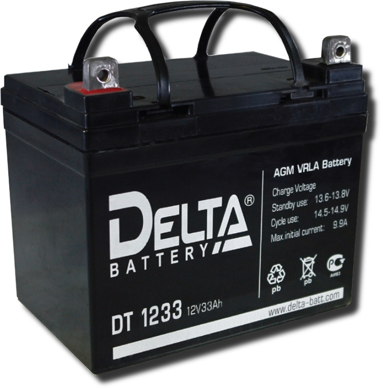 Delta DT 1233, аккумулятор герметичный свинцово-кислотный