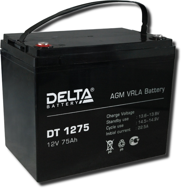Delta DT 1275, аккумулятор герметичный свинцово-кислотный
