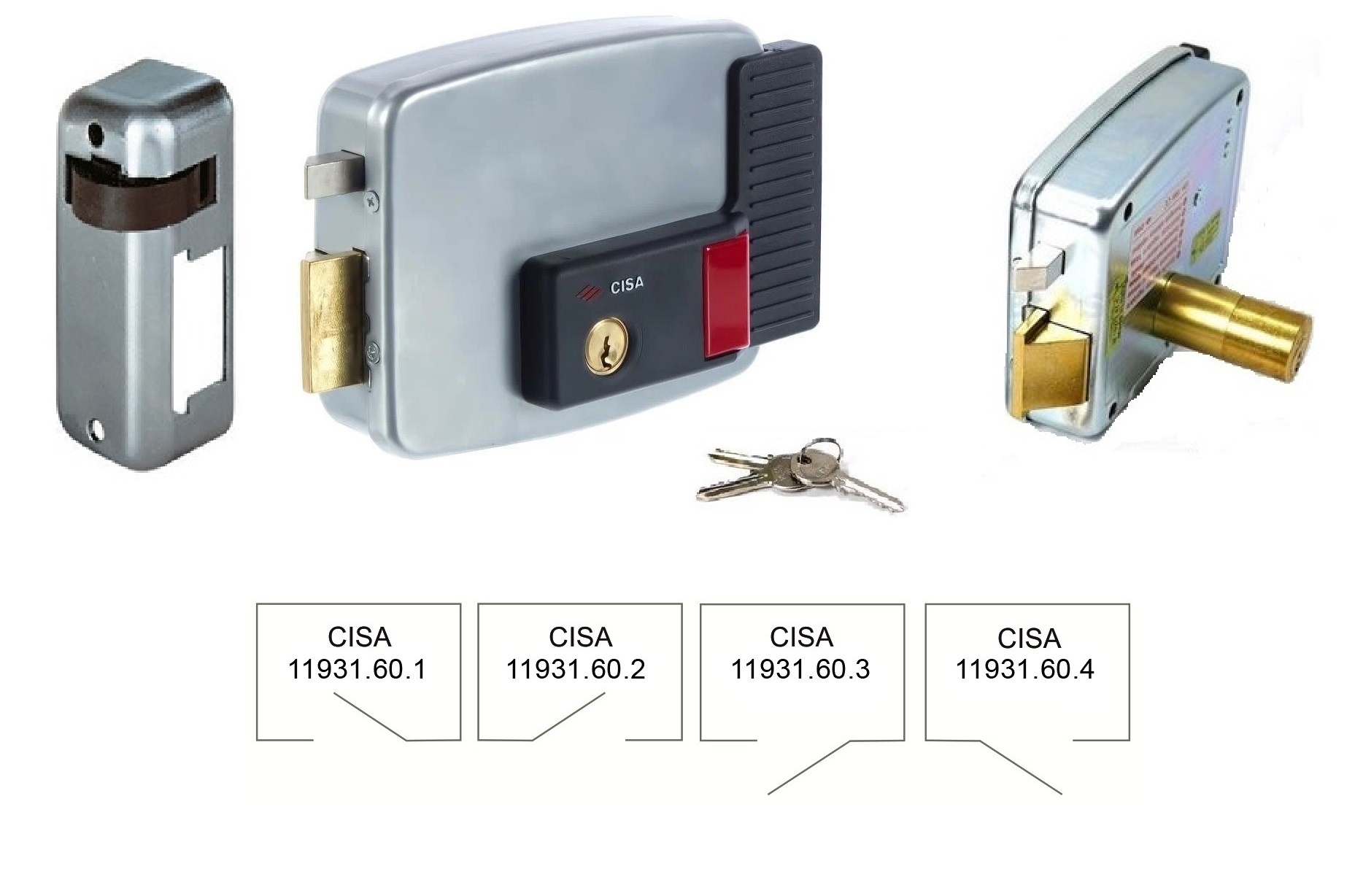 11.931.60.2, замок электромеханический CISA накладной