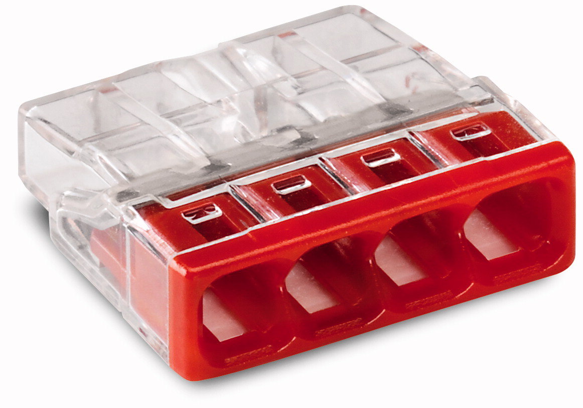 WAGO 2273-244 клемма 4-проводная, клеммник для медного и алюминиевого провода