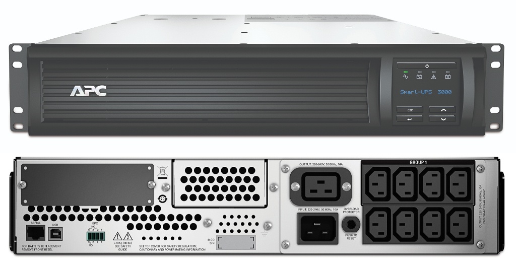 SMT3000RMI2U APC Smart-UPS 3000 ВА, источник бесперебойного питания