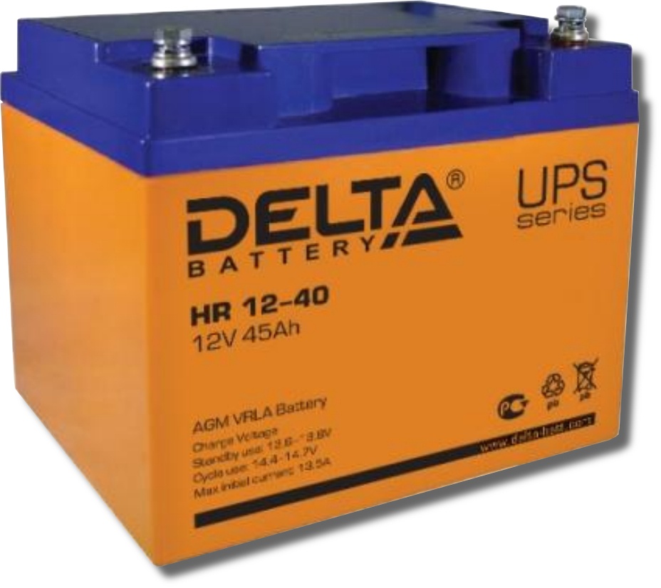 Delta HR 12-40, аккумулятор герметичный свинцово-кислотный