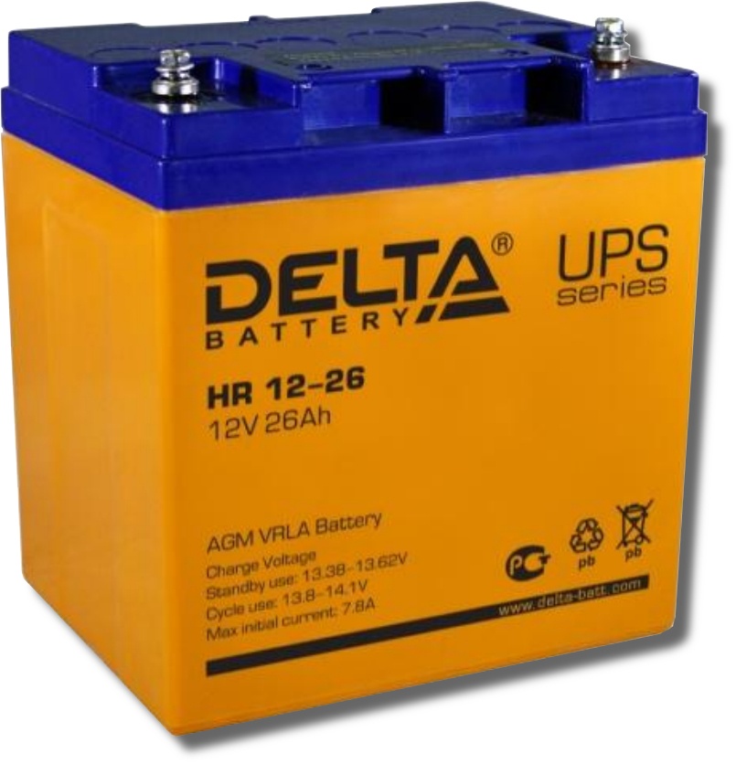 Delta HR 12-26, аккумулятор герметичный свинцово-кислотный