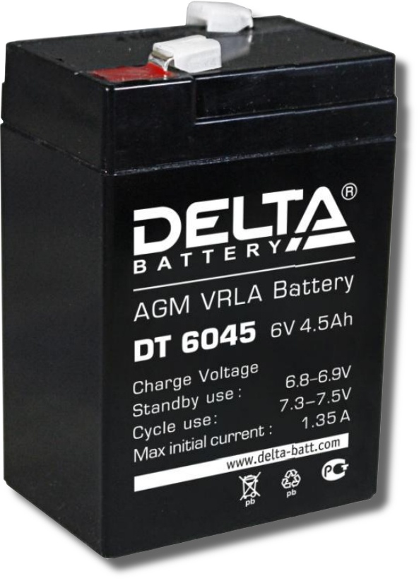 Delta DT 6045, аккумулятор герметичный свинцово-кислотный