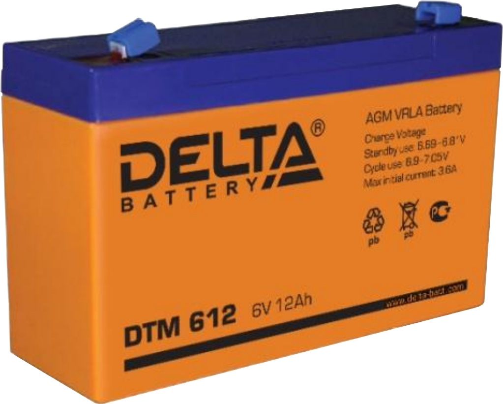 Delta DTM 612, аккумулятор герметичный свинцово-кислотный
