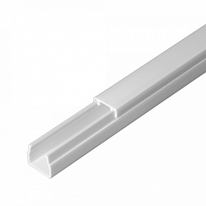 Короб 12х12 (Промрукав) (PR.0325200), кабель-канал с двойным замком белый 12х12