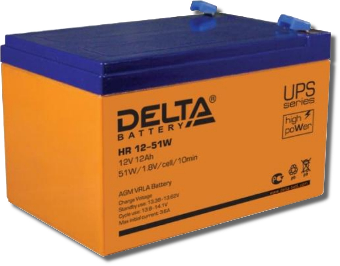 Delta HR 12-51 W, аккумулятор герметичный свинцово-кислотный