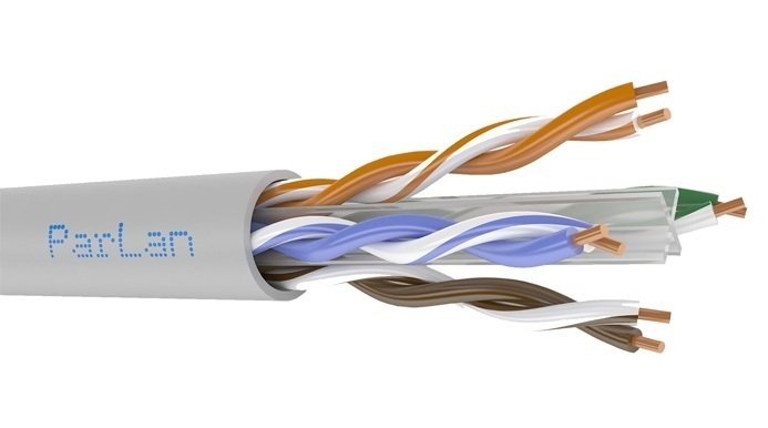 ParLan U/UTP Cat6 PVC 4х2х0,57 (100476), кабель «витая пара» (Cat6)(LAN) для структурированных систем связи