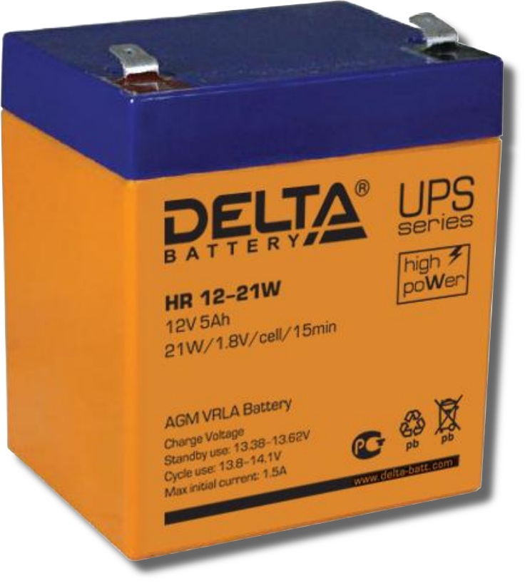 Delta HR 12-21 W, аккумулятор герметичный свинцово-кислотный