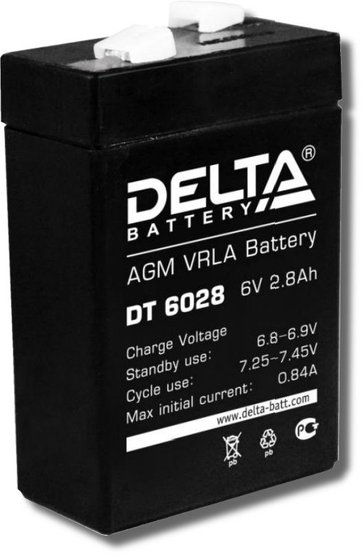 Delta DT 6028, аккумулятор герметичный свинцово-кислотный