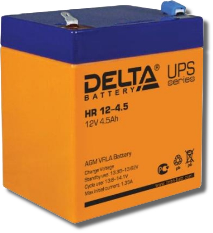 Delta HR 12-4.5, аккумулятор герметичный свинцово-кислотный