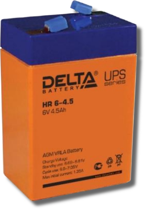 Delta HR 6-4.5, аккумулятор герметичный свинцово-кислотный