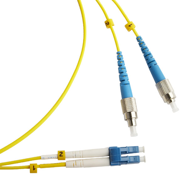 FC-D2-9-FC/UR-LC/UR-H-3M-LSZH-YL (FC-9-FC-LC-UPC-3M), патч-корд волоконно-оптический