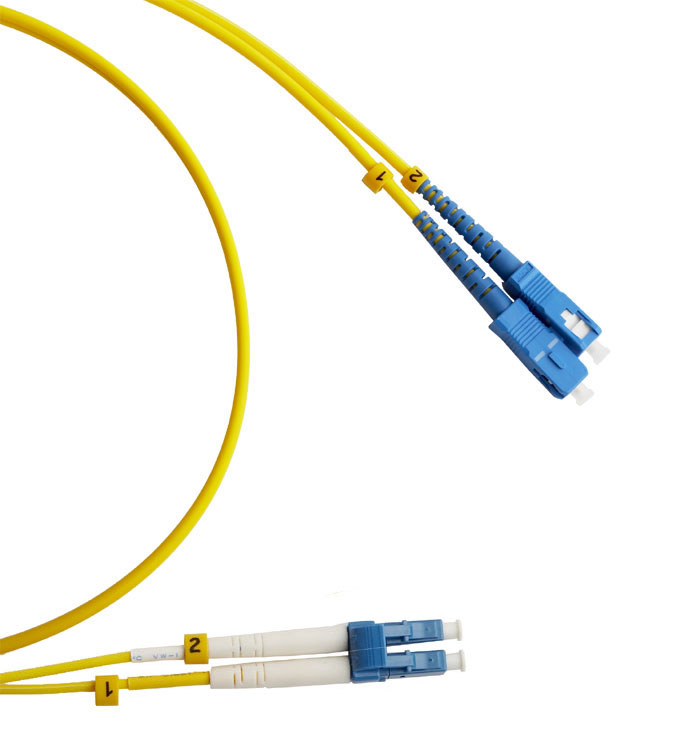 FC-D2-9-LC/UR-SC/UR-H-2M-LSZH-YL, патч-корд волоконно-оптический LC/UPC-SC/UPC