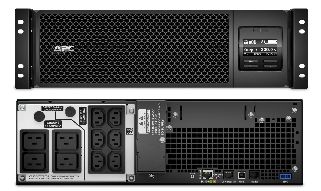 SRT5KRMXLI APC Smart-UPS SRT 5000 ВА RM, источник бесперебойного питания