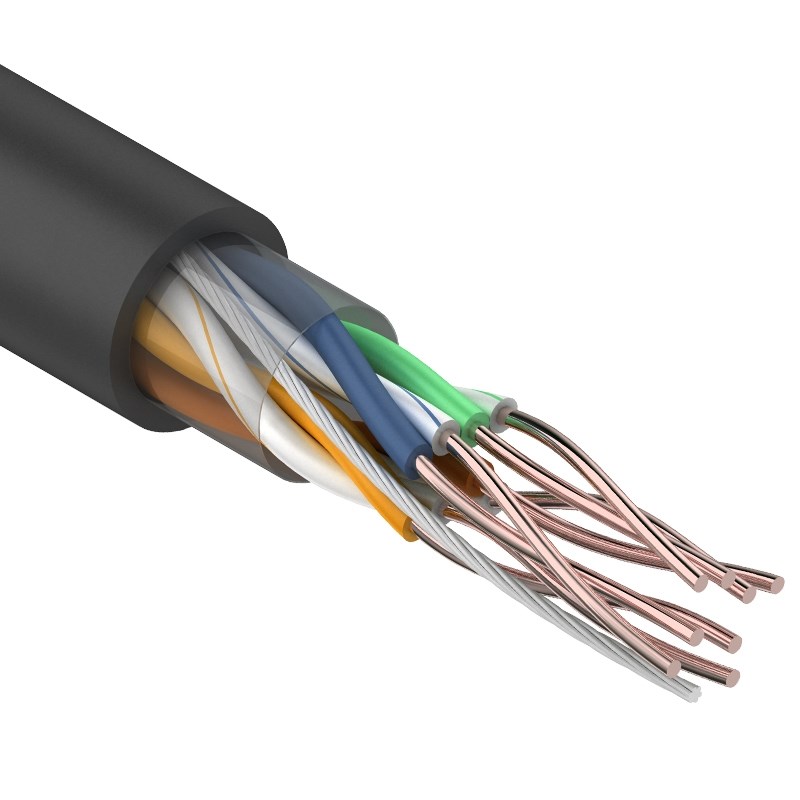 U/UTP 4PR 24AWG CAT5e 305м OUTDOOR REXANT (01-0045), кабель «витая пара» (LAN) для структурированных систем связи