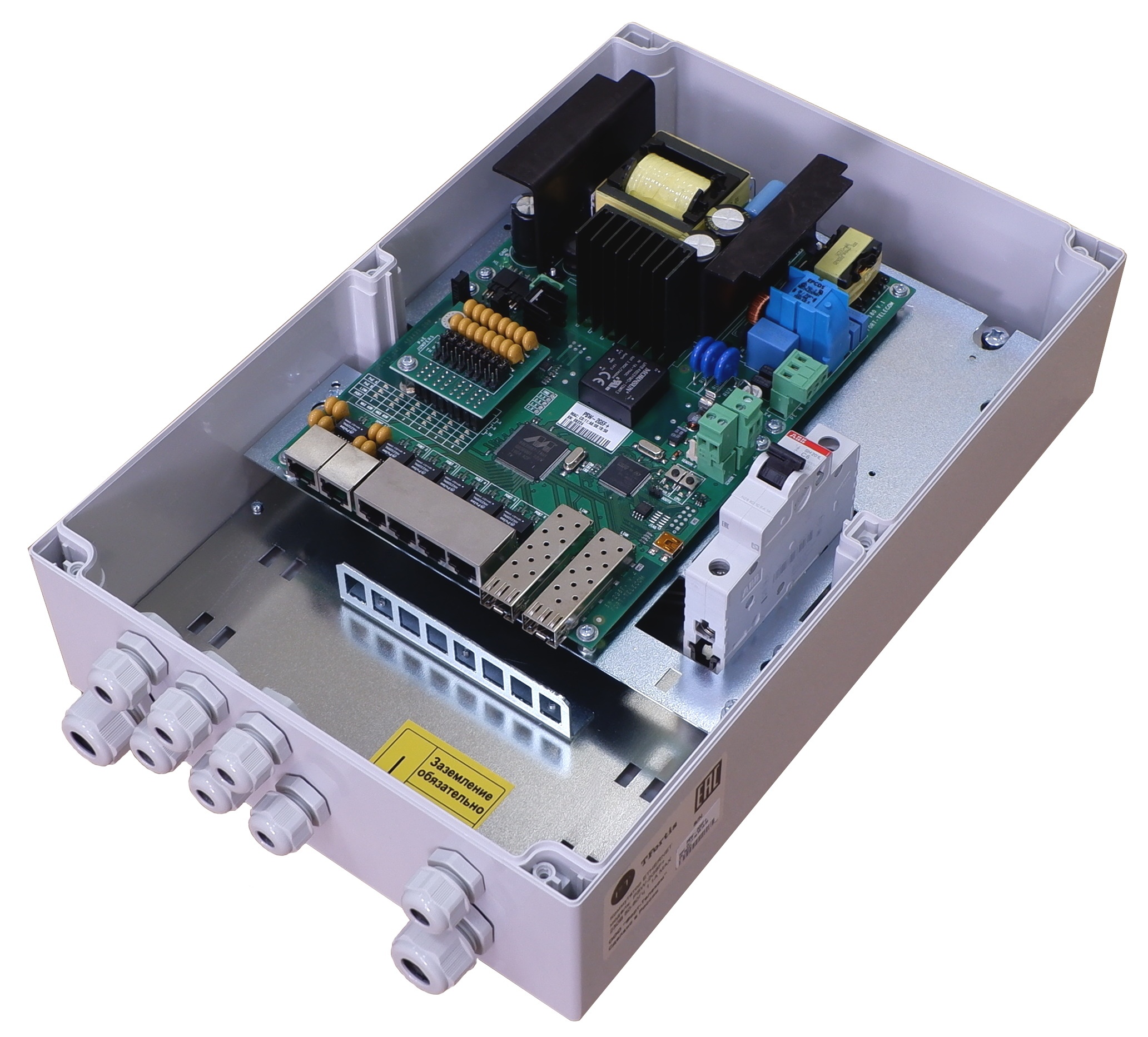 Tfortis PSW-2G6F+, коммутатор для подключения 6 камер
