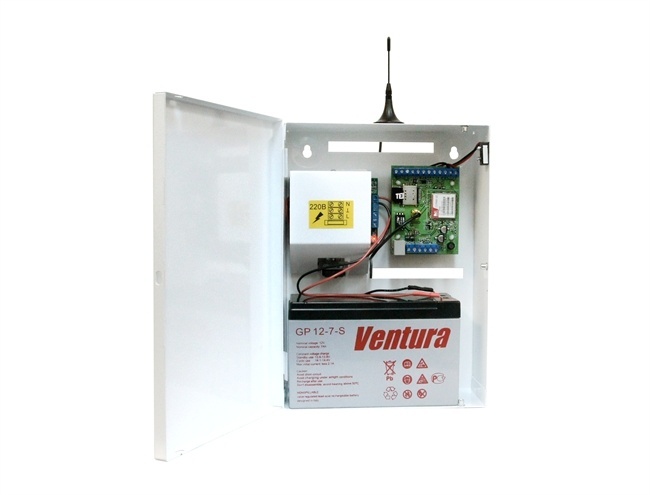 S400-2GSM-SBK25-W "Нано" (под АКБ 7Ач, цвет белый), устройство оконечное объектовое приемно-контрольное c GSM коммуникатором