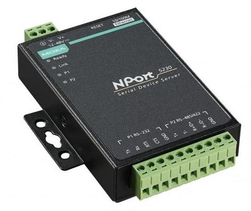 NPort 5230, асинхронный сервер