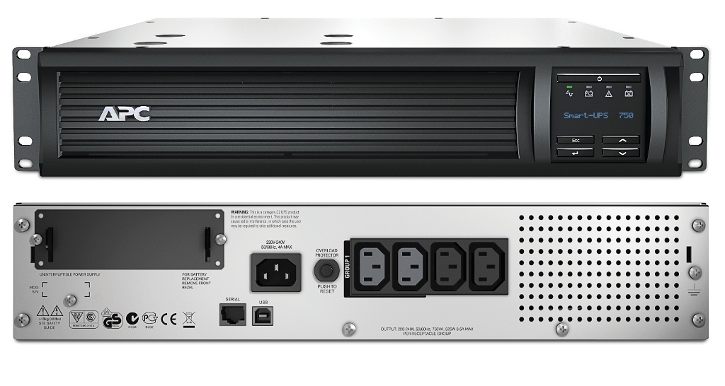 SMT750RMI2U APC Smart-UPS 750 ВА, источник бесперебойного питания