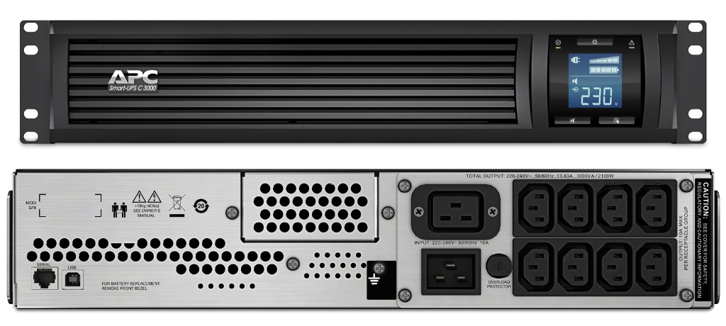 SMC3000RMI2U APC Smart-UPS C 3000 ВА, источник бесперебойного питания