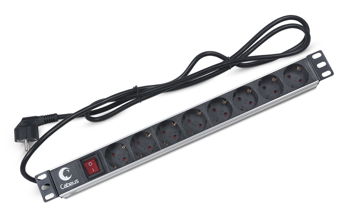 PDU-8P-2EU (7297c), блок розеток 19"
