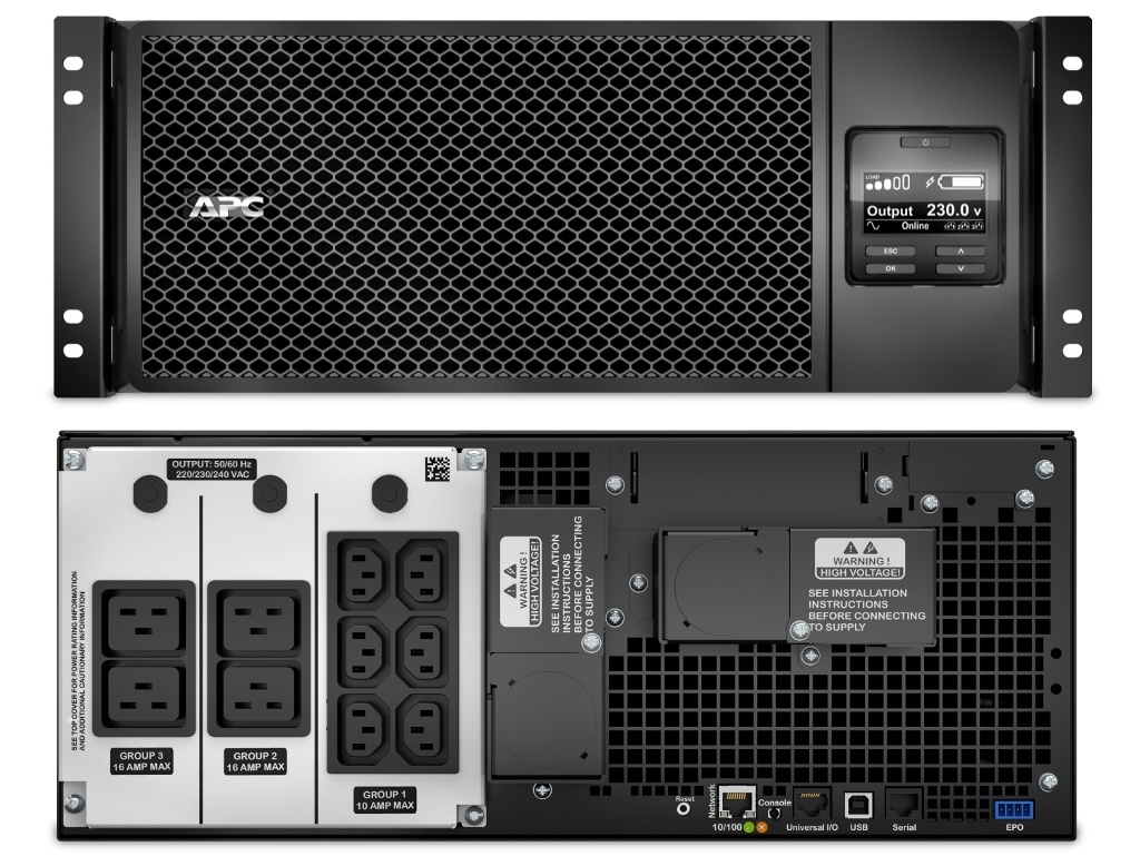 SRT6KRMXLI APC Smart-UPS SRT 6000 ВА RM, источник бесперебойного питания
