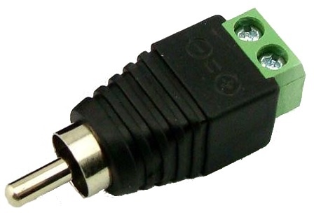 RCA (штекер) с клеммной колодкой, разъем RCA