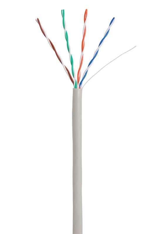 U/UTP 4pair, Cat5e, In, PVC (EC-UU004-5E-PVC-GY), кабель «витая пара» (LAN) для структурированных систем связи