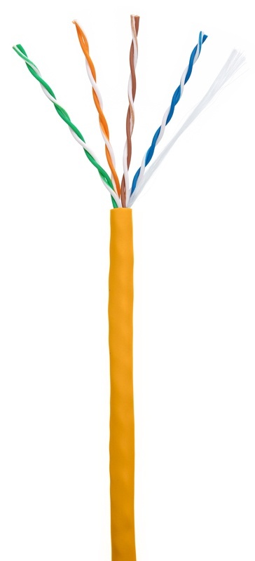 U/UTP 4pair, Cat5e, In, LSZH (EC-UU004-5E-LSZH-OR), кабель «витая пара» (LAN) для структурированных систем связи
