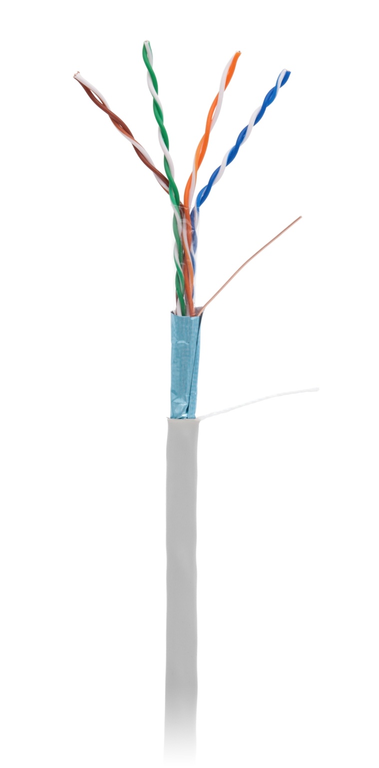 F/UTP 4pair, Cat5e, In, PVC (EC-UF004-5E-PVC-GY), кабель «витая пара» (LAN) для структурированных систем связи