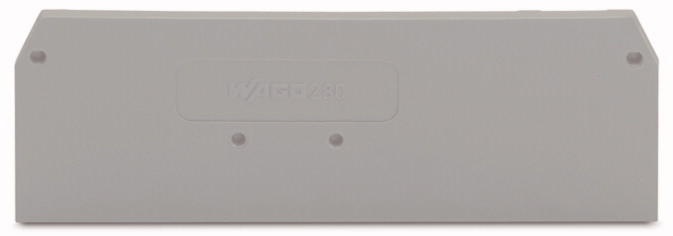 WAGO 280-314 торцевая и промежуточная пластина, серая
