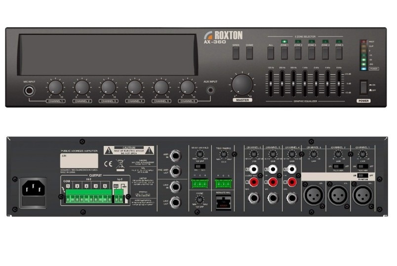 AX-480, усилитель трансляционный, 480 Вт