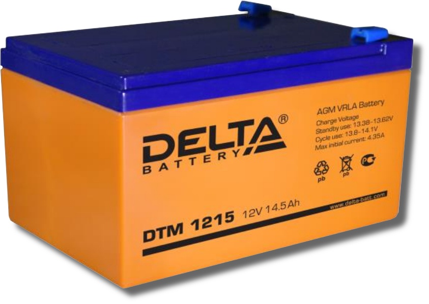 Delta DTM 1215, аккумулятор герметичный свинцово-кислотный