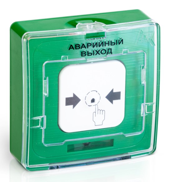 УДП 513-10 исп.1 "АВАРИЙНЫЙ ВЫХОД" (зелёный), устройство дистанционного пуска