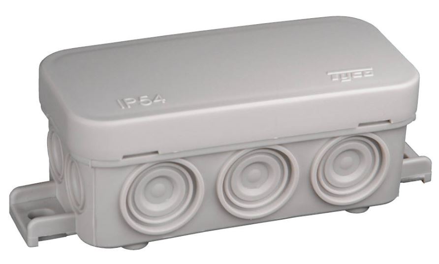 Коробка TYCO 43х80х35 (67091) ответвительная с 8 кабельными вводами