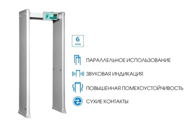 Блокпост РС Z 600, металлодетектор арочный