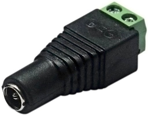 Разъем питания DCx2.1 (гнездо), клеммная колодка, под винт, розетка