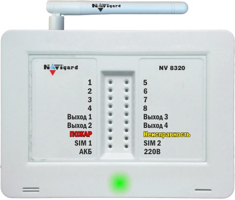 NV 8320, GSM сигнализация