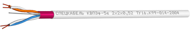 КВПЭф-5е 4х2х0,52 (Спецкабель), кабель «витая пара» (LAN) для структурированных систем связи